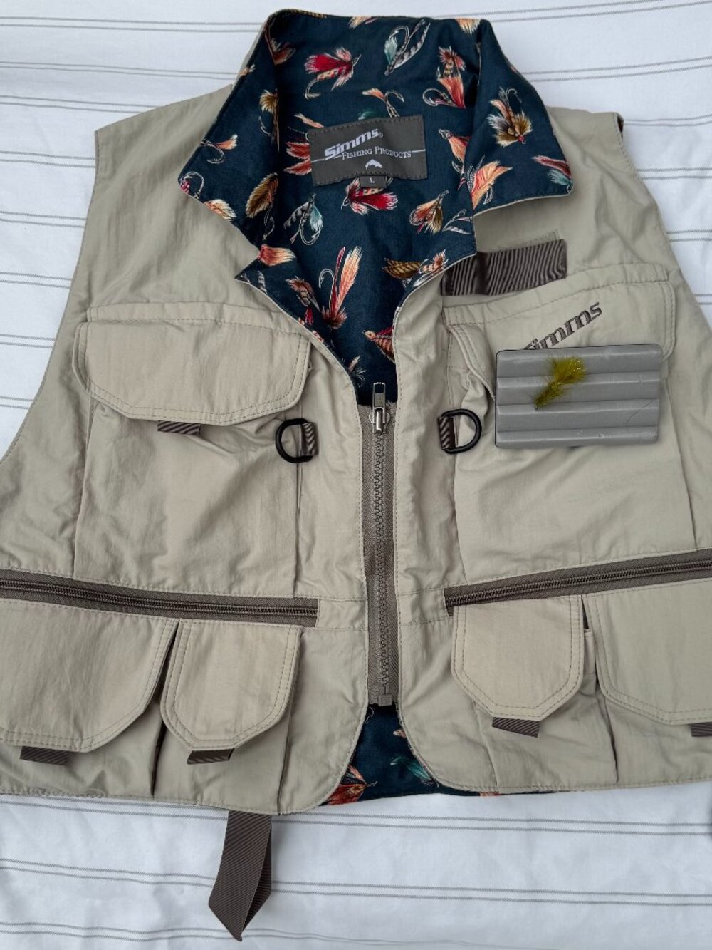 Classic Simms fly-fishing vest